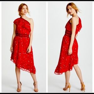 Red Joie Hafsa One Shoulder Dress